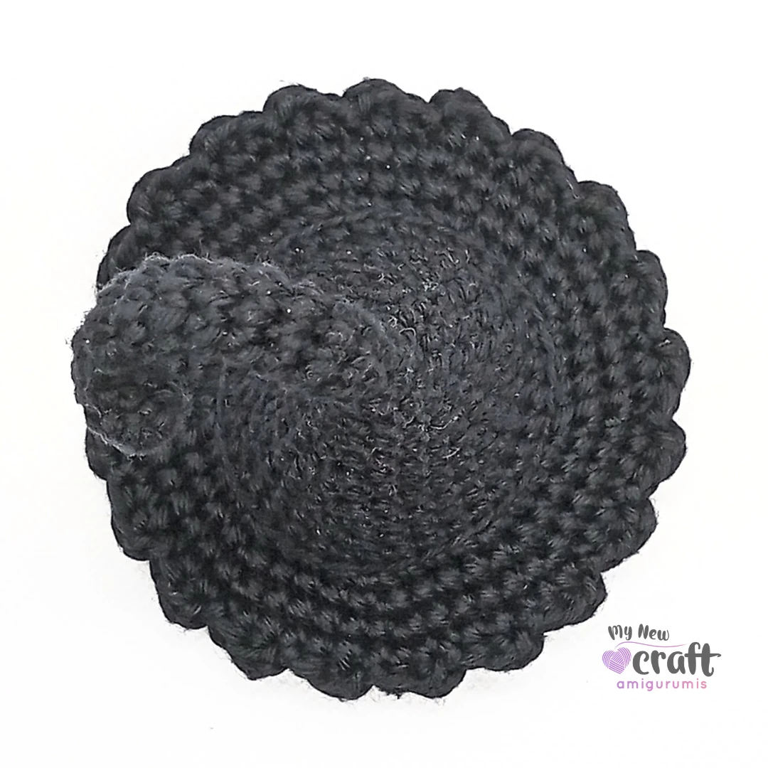 Mini Chapéu de Bruxa Amigurumi Passo a Passo 03