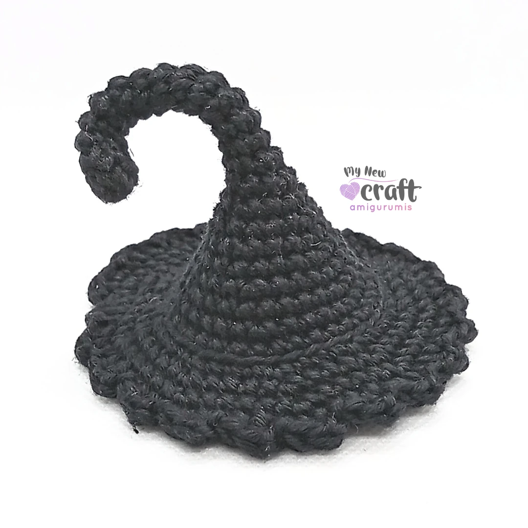Mini Chapéu de Bruxa Amigurumi Passo a Passo 04