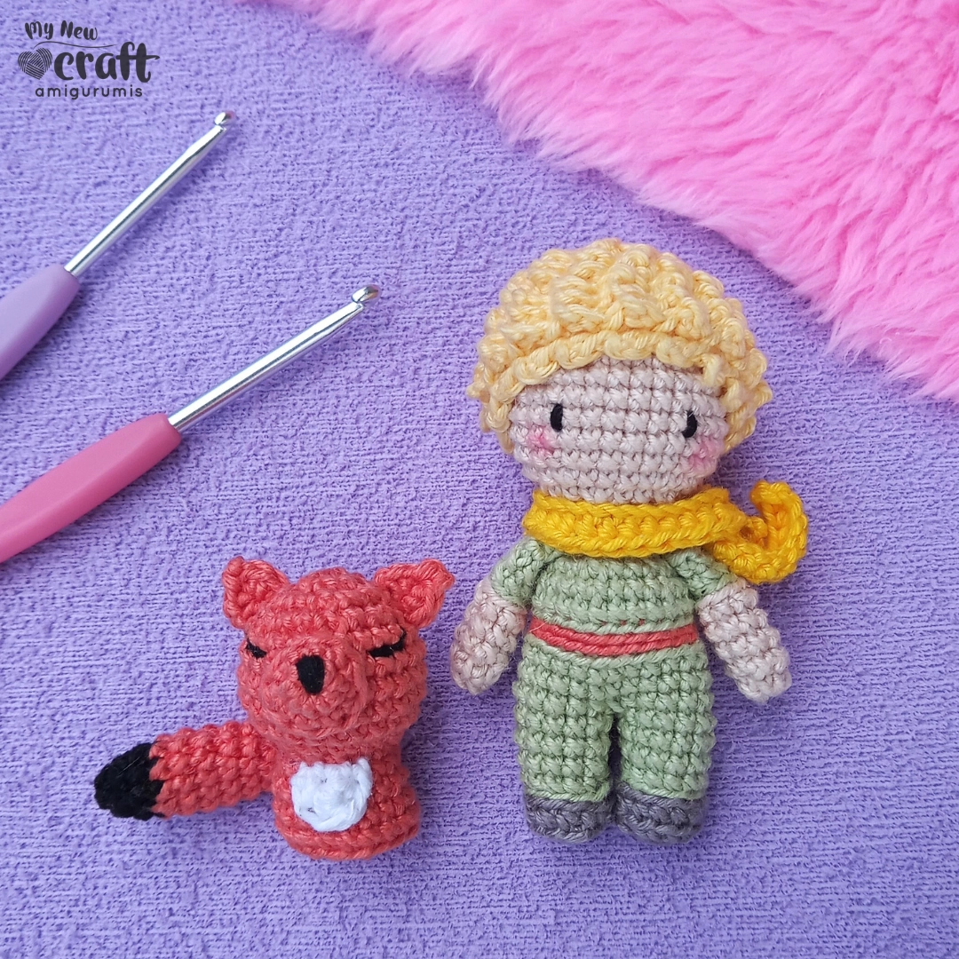 Pequeno Príncipe e Raposa Amigurumi